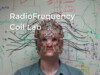 flyer for Radio Frequency CoilLab depicting a person in a cap with several wires coming out of it